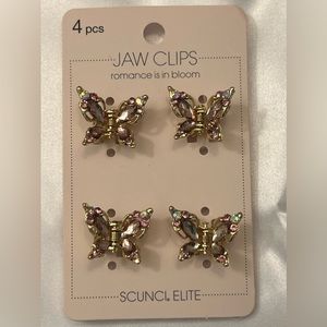 Sparkling Butterfly Hair Clips